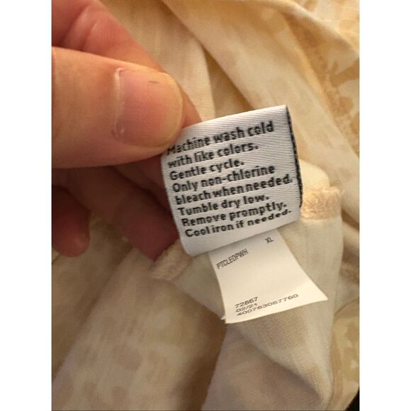 Nine West Light Yellow Animal Print Dress. Size XL - Picture 4 of 7